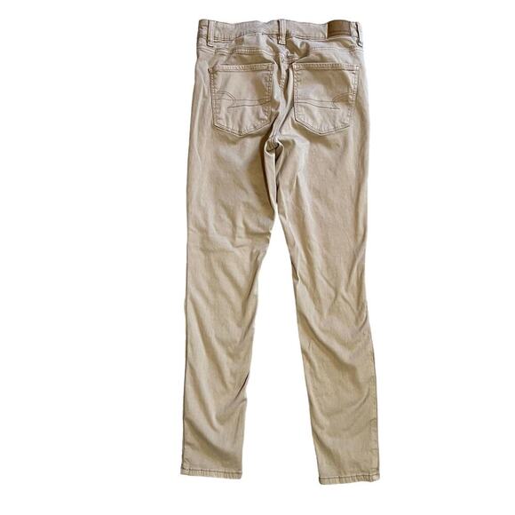 American Eagle High Rise Women's Tan Jegging Pants Sz 8 Regular - Picture 4 of 10